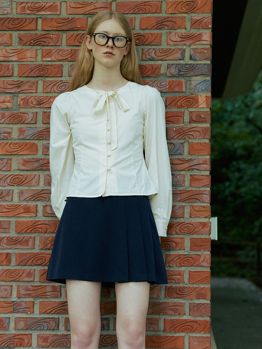 Pleated Mini Skirt_2color