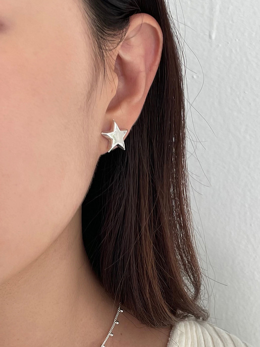 [silver925] volume star earring (2color)