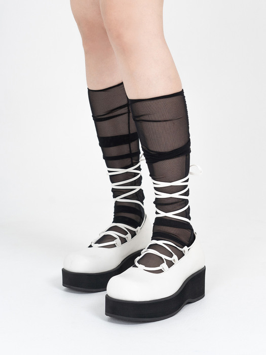 Bonita Ribbon Shoes (White)