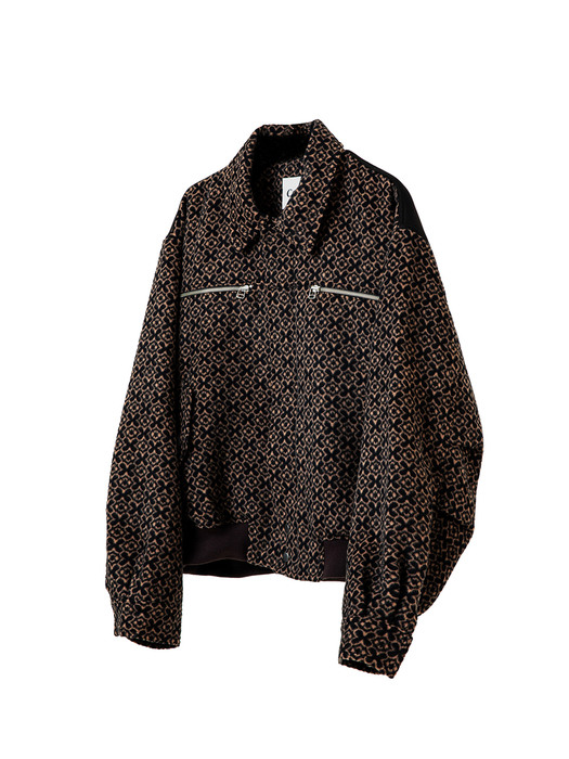 METAL BUCKLE WOOL BLOUSON_BR