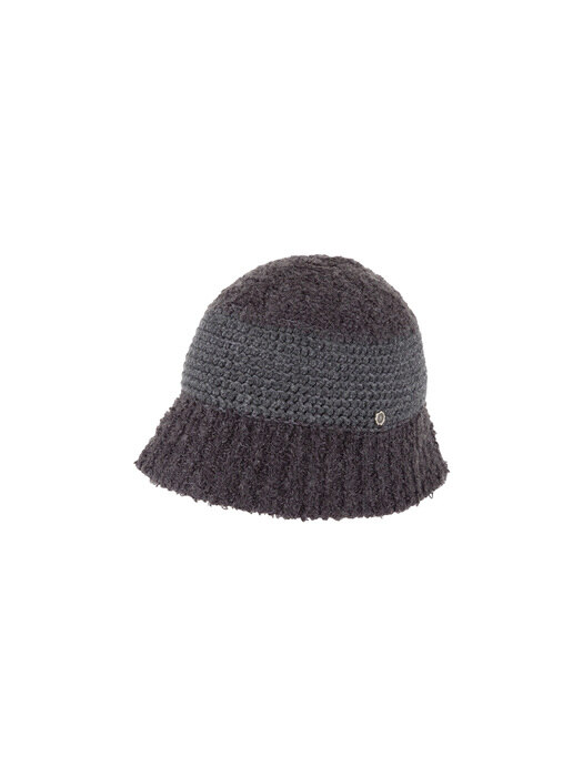 Knitting Bucket Hat - Grey