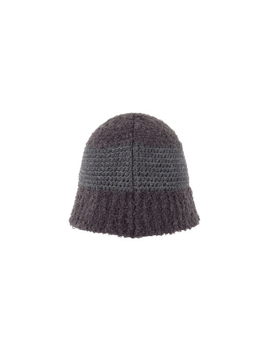 Knitting Bucket Hat - Grey