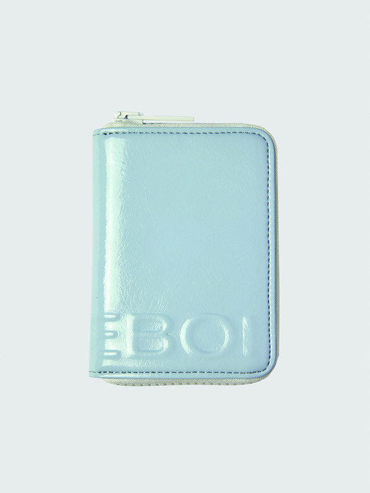 enamel zip cardholder(애나멜지퍼카드홀더) - 스카이