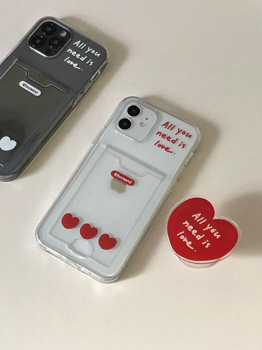 All you need is love card jelly case