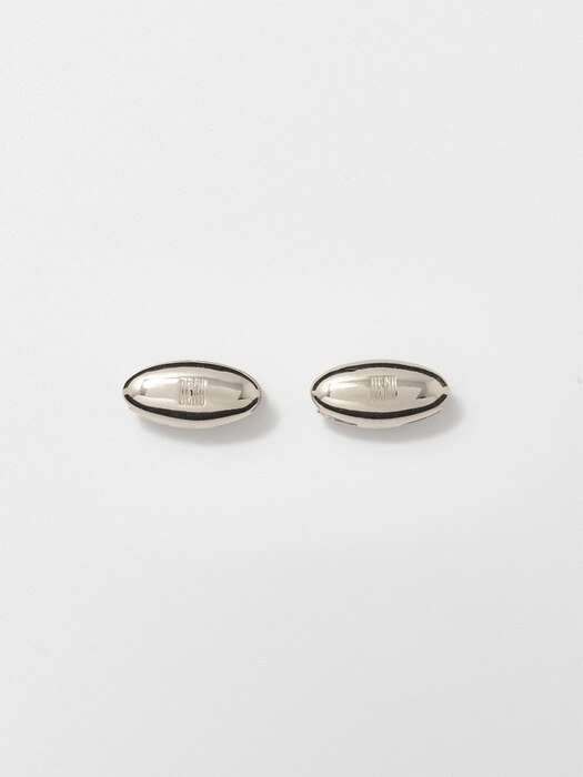 Oval one touch earrings [sv925]