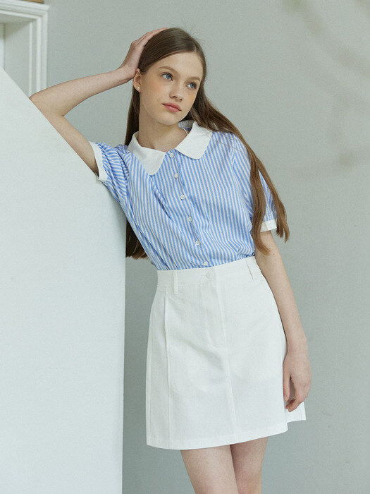 Toile Cotton Skirt - White