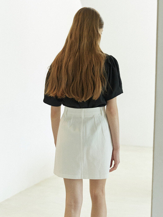 Toile Cotton Skirt - White