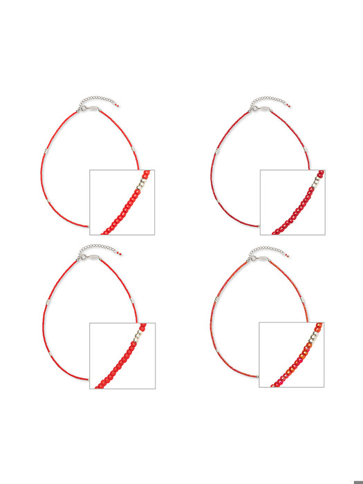 Ade Necklace - Red