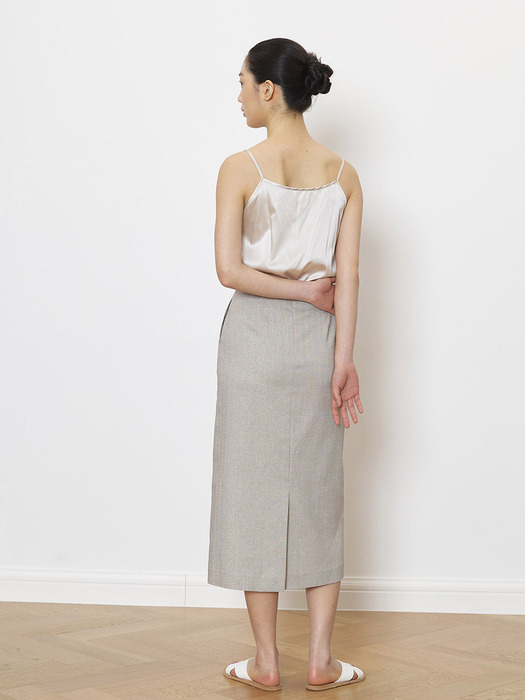 Soft linen feminine skirt