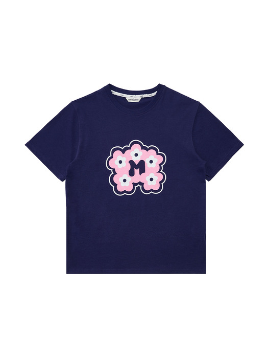 MET signature flower t-shirt purple