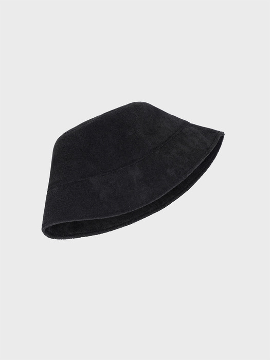 TERRY DEEP BUCKET HAT_BLACK