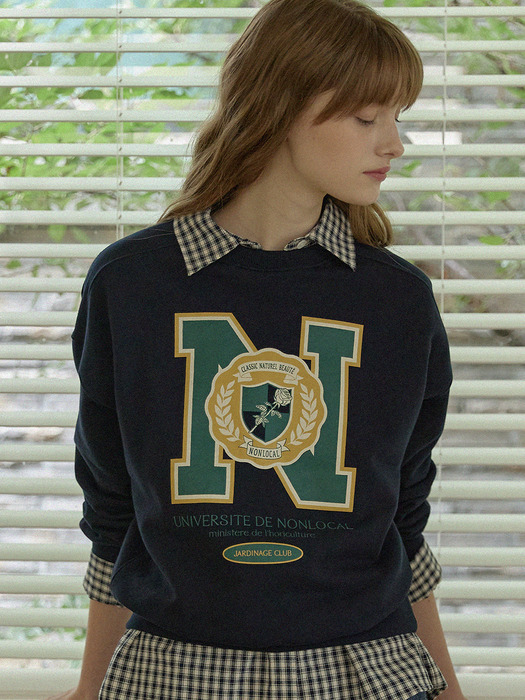 N Logo Sweatshirt - Navy