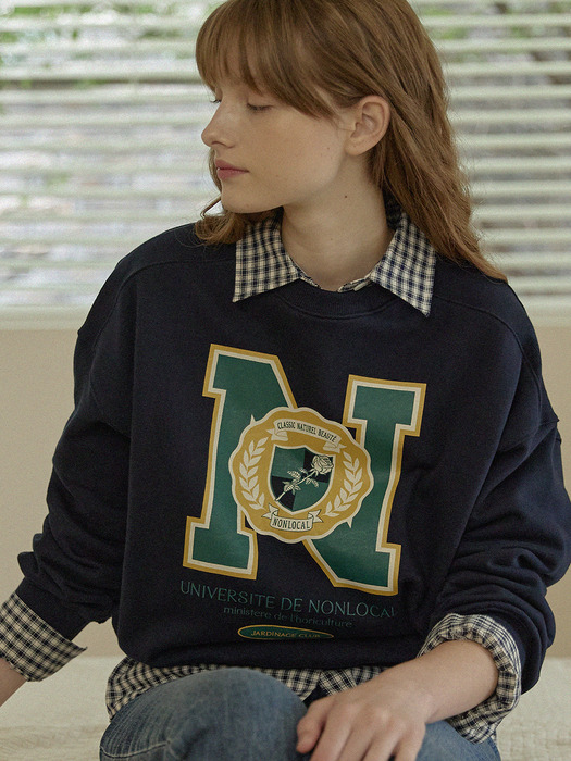 N Logo Sweatshirt - Navy