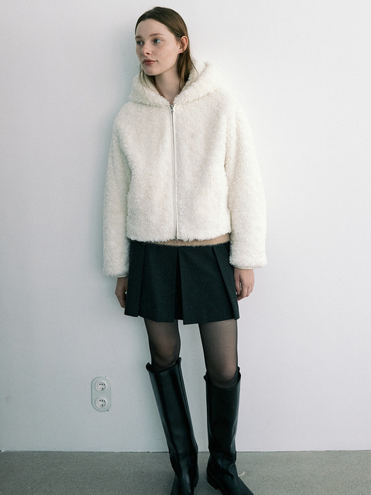 [Day-Wool] Belted Winter Mini Skirt_2color