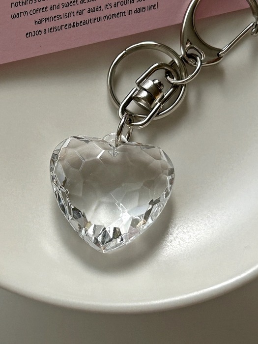 CLEAR HEART KEYRING_ 클리어하트키링 열쇠고리