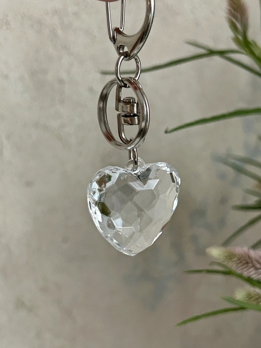 CLEAR HEART KEYRING_ 클리어하트키링 열쇠고리