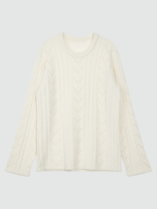 lambs wool scassi cable knit