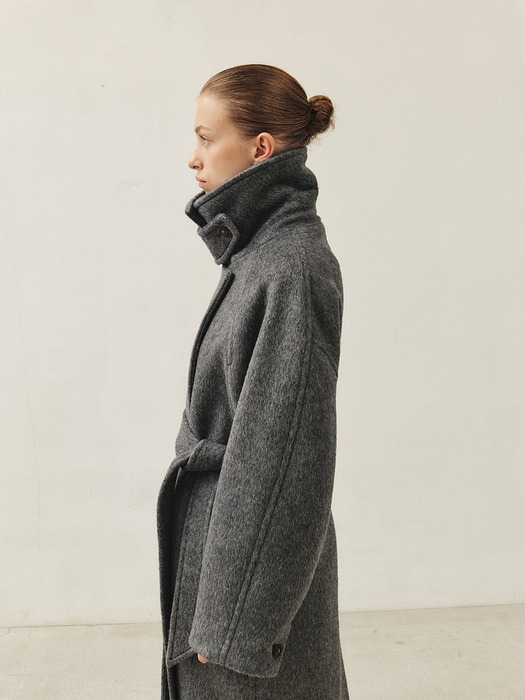 RTW CAMEL SEMI DOUBLE COAT_GREY