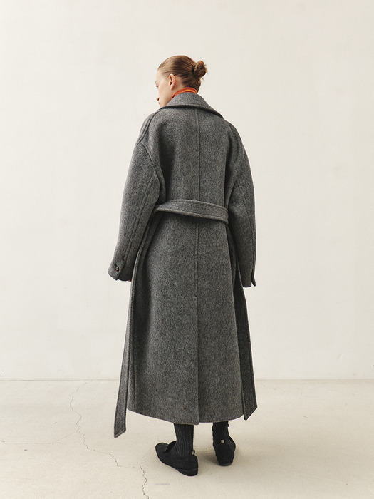 RTW CAMEL SEMI DOUBLE COAT_GREY