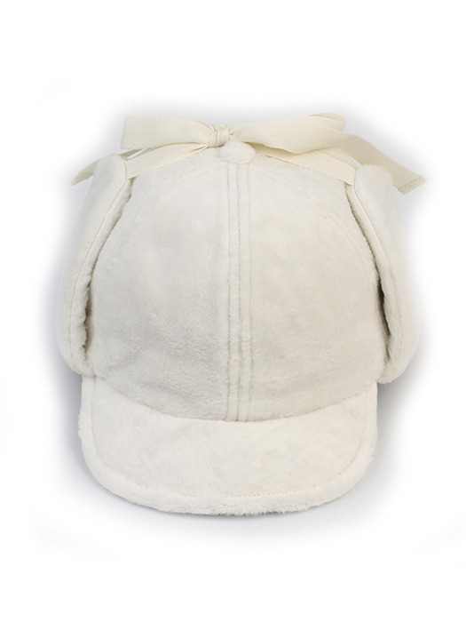 Muji Ivory Fur Earflap Cap 귀달이모자