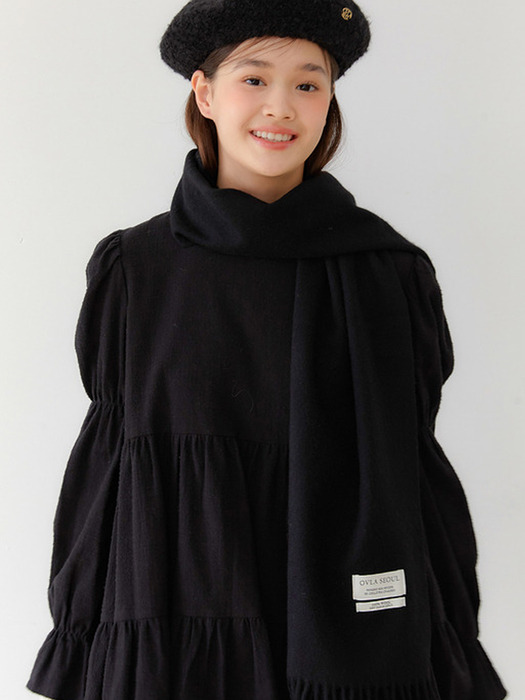 (WOOL100) French fringe wool muffler_COLORS