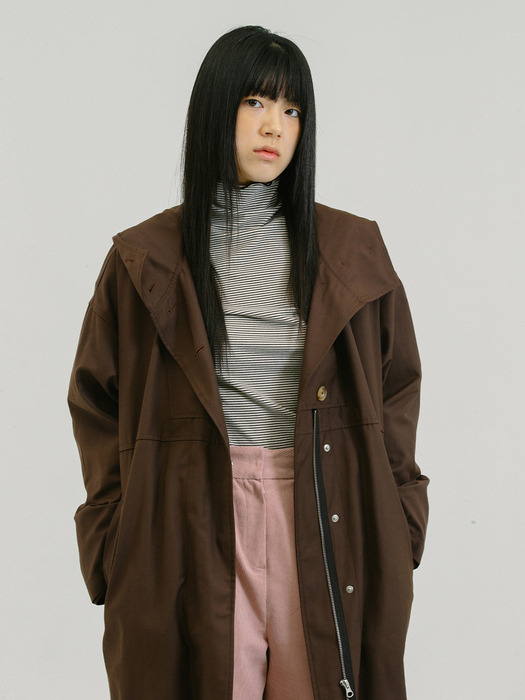 3m Thinsulate Overfit Padding Coat_Wine Brown