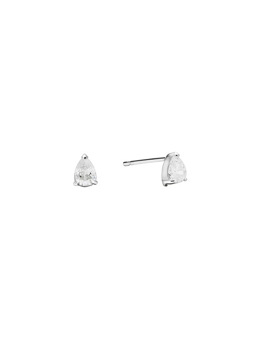 [925 silver] Deux.silver.173 / goutte dew earring