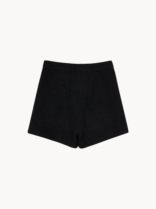 Wool Tweed Shorts(Black)