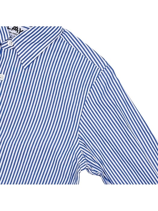 [꼼데가르송] 여성 스트라이프 셔츠 P1B025 BLUE WHITE STRIPES