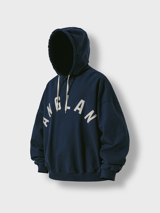 Applique Heavy Sweat Hoodie - Navy