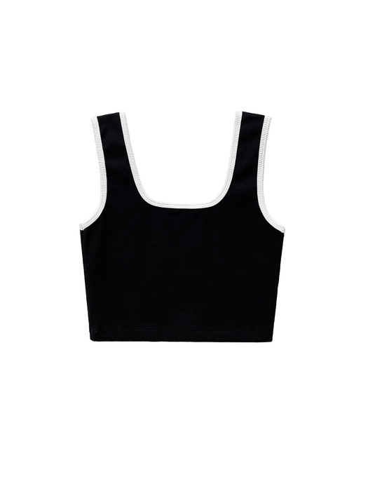 Signature logo basic line detail sleeveless top