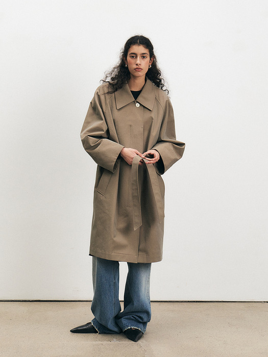 TFS COTTON HALF TRENCH COAT_2COLORS