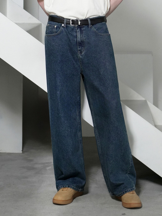 [-6cm 숏버전 추가] M224 NEW WIDE DENIM PANTS_DEEP BLUE