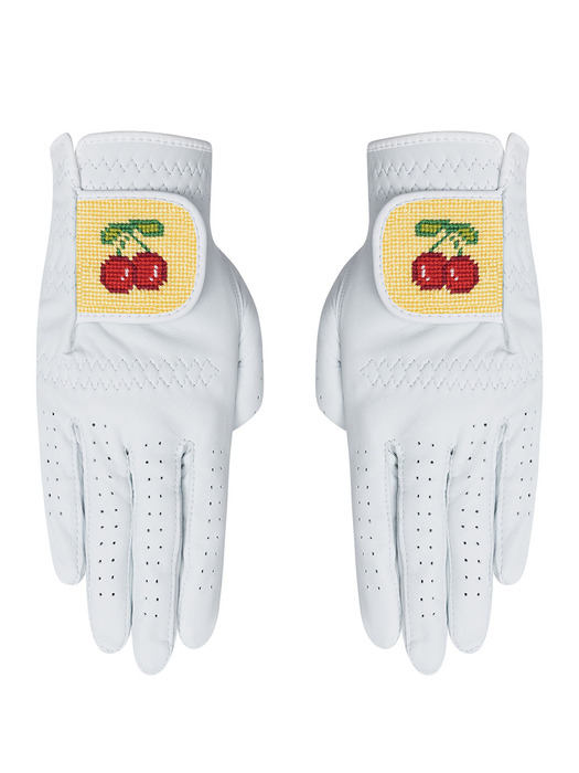 Cherry Needlepoint Glove (Pair)