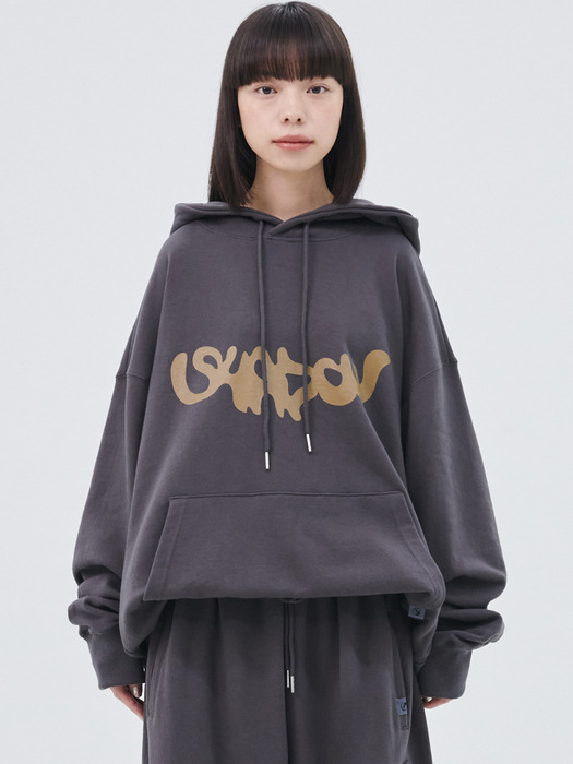 TS LOGO HOODIE (CHARCOAL)