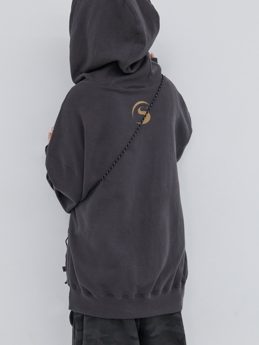 TS LOGO HOODIE (CHARCOAL)