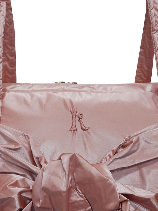 Ribbon glossy bag_pink