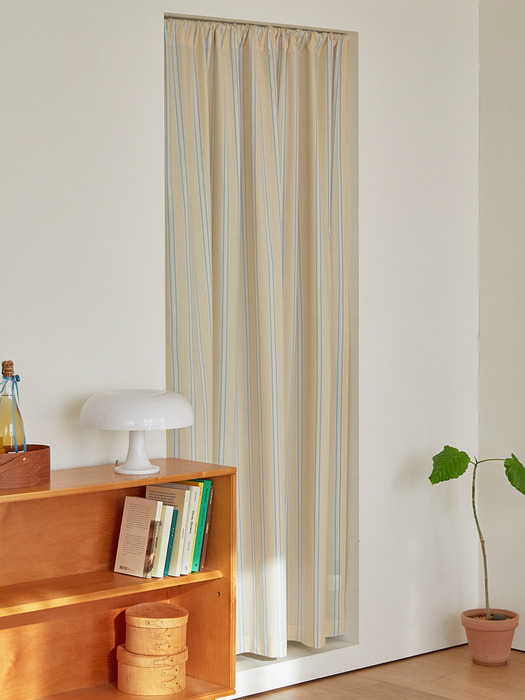 빈티지맨션 순면 긴창형 가리개커튼 5종