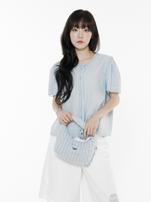 DENIM MINI TOTE BAG(LEBSMBG5348)_ 3 COLOR