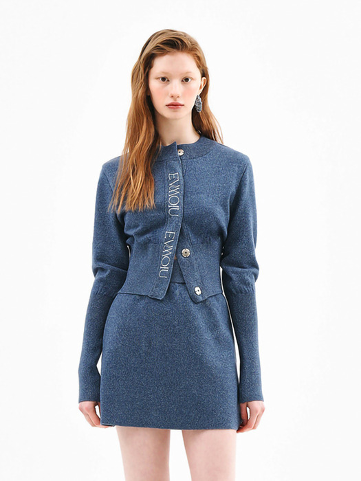 [M사이즈추가] WOOL FITTED CROP CARDIGAN (2COLOR)
