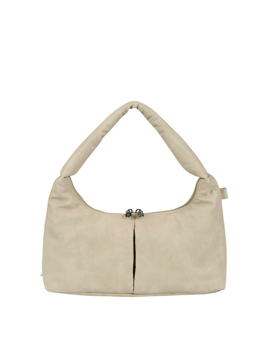 Soft Basket Hobo Bag (S)(beige)