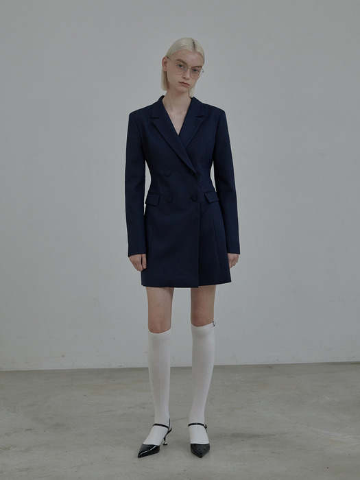 Jenn suit jacket dress - Navy