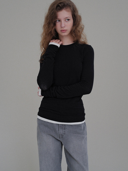 Comfy tencel tee (black)