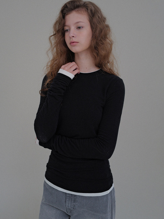 Comfy tencel tee (black)