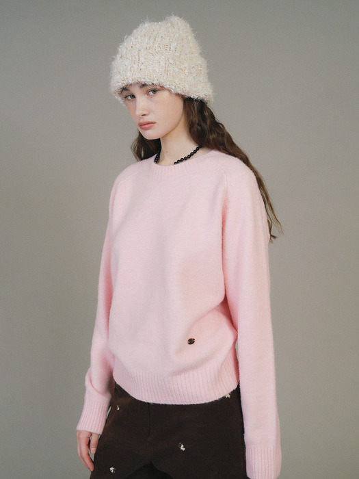 F Cozy Crewneck Knit Sweater_Fairy