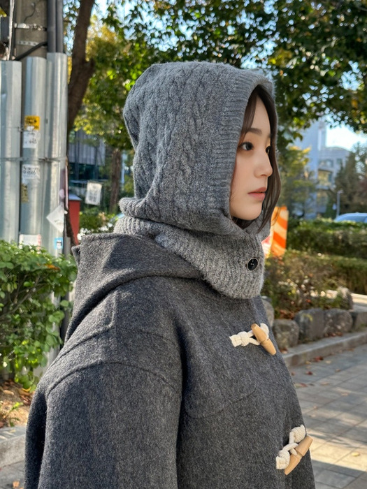 MET wool cable balaclava grey