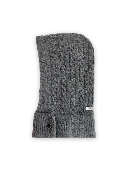 MET wool cable balaclava grey