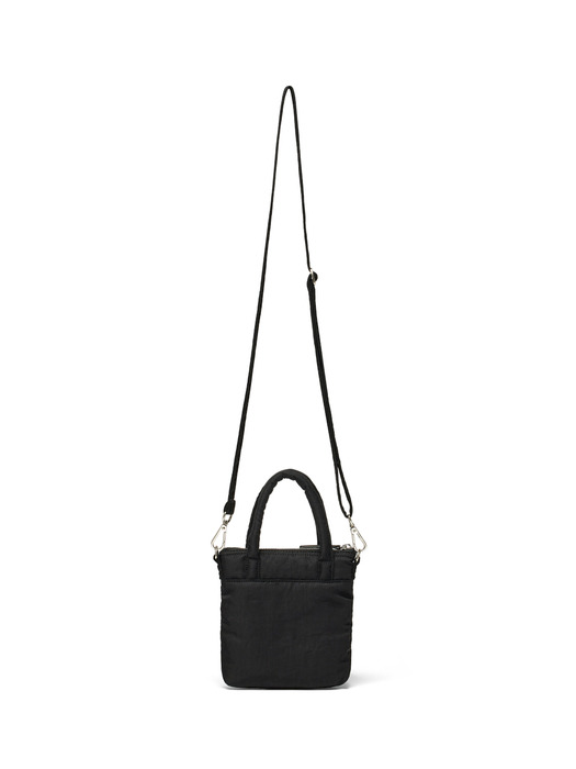 PADDED CARGO TWO WAY MINI BAG IN BLACK