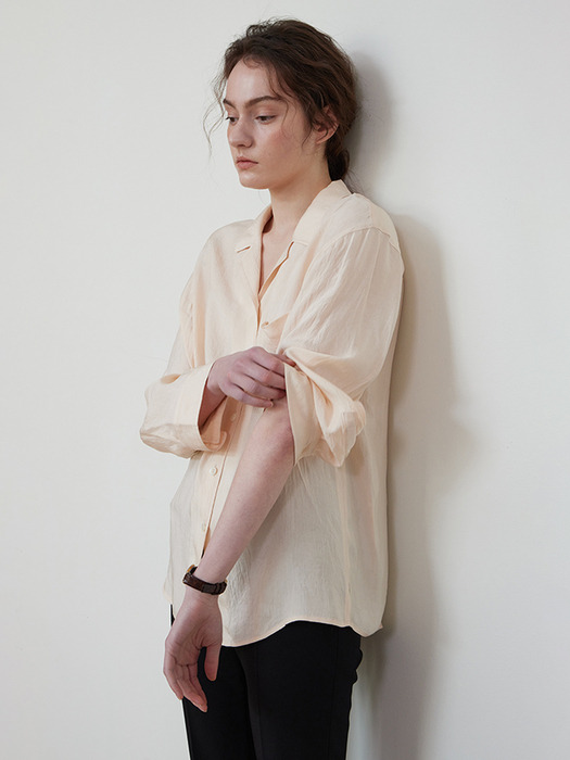 [2차] Oversize dressy shirt_CREAM