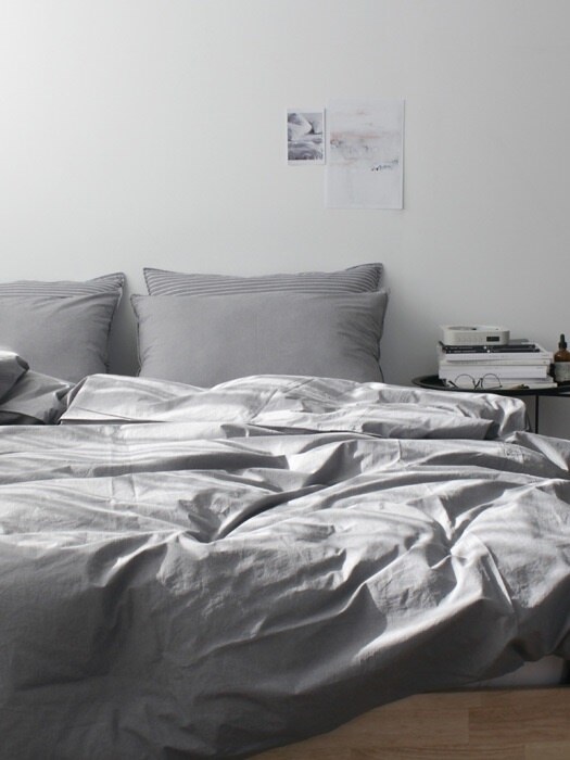 Tranquil gray bedding set (SS/Q)